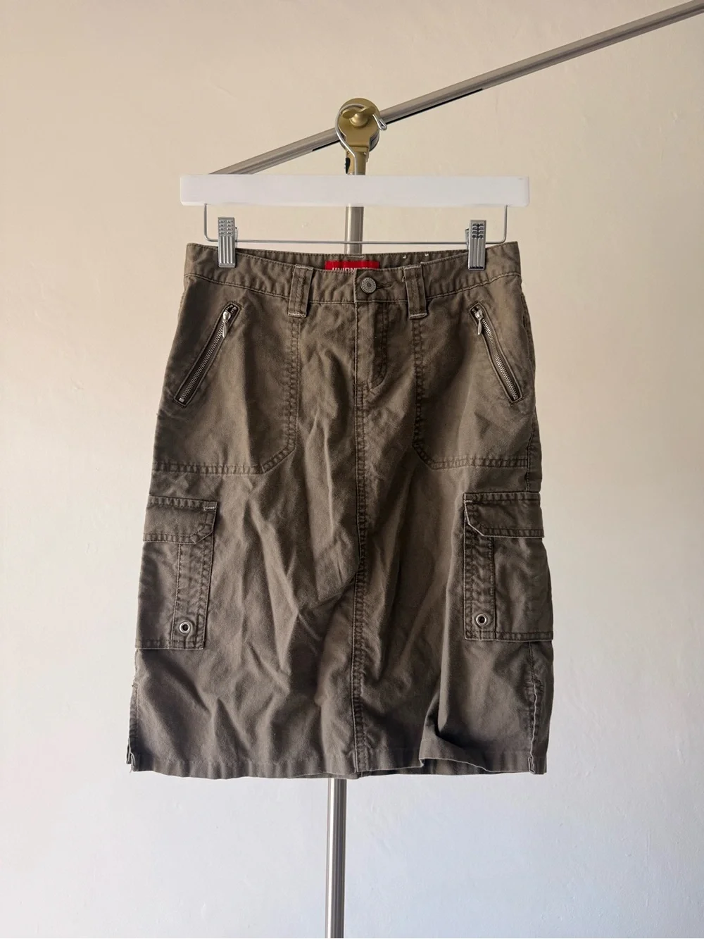 Y2K Union Bay Cargo Pocket Knee-Length Skirt